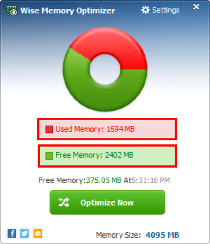 udgør jeg er syg Hubert Hudson Download Wise Memory Optimizer 4.1.8.121 for Windows - Filehippo.com