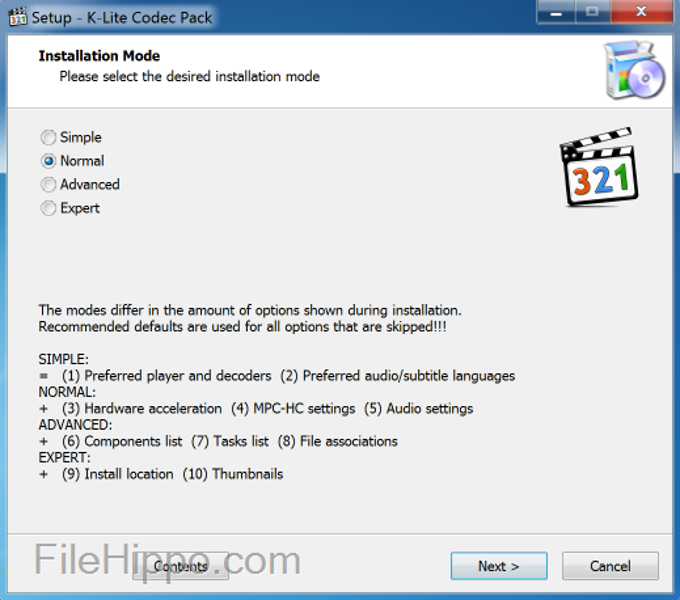 K Lite Codec Pack 16 1 0 Fur Windows Downloaden Filehippo Com