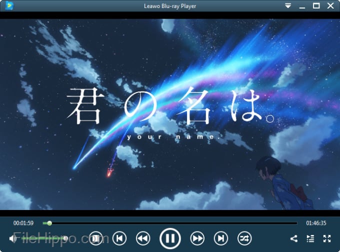 leawo blu ray player virtual menu