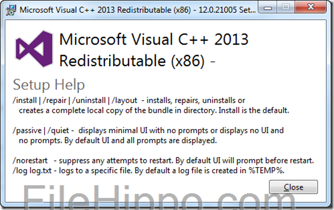 Download Visual C++ Redistributable Packages for Visual Studio 2013 2013  for Windows 