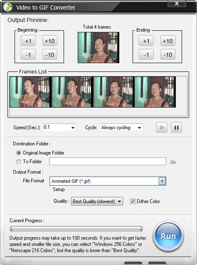Download Video to GIF Converter 1.2 for Windows 