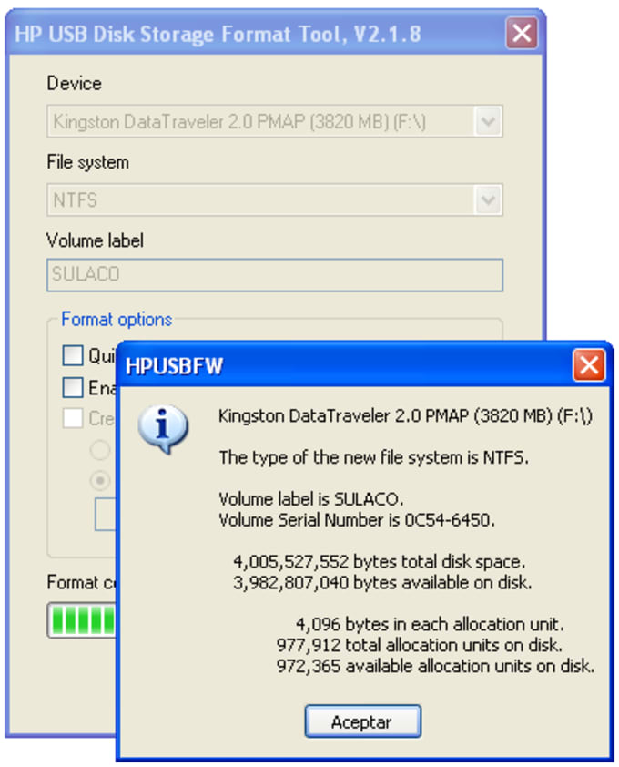 grosor mago Definitivo Descargar HP USB Disk Storage Format Tool 2.2.3 para Windows - Filehippo.com