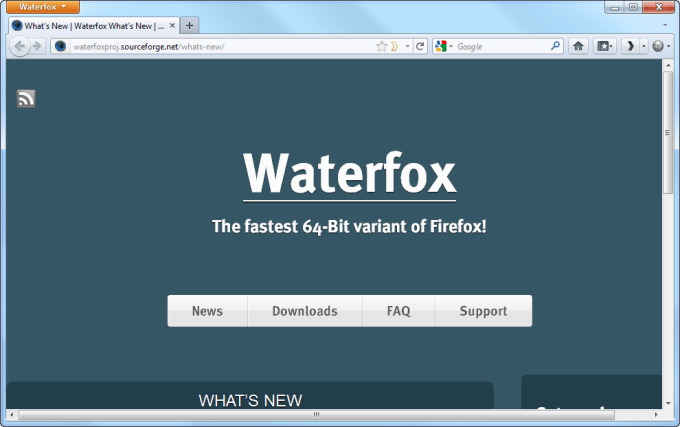 Waterfox 64 Bit Browser Free Download