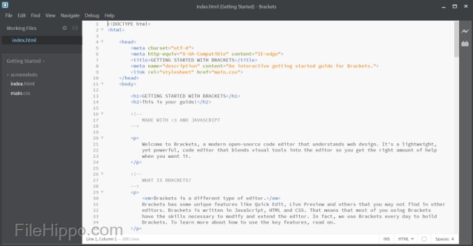 brackets text editor download for mac