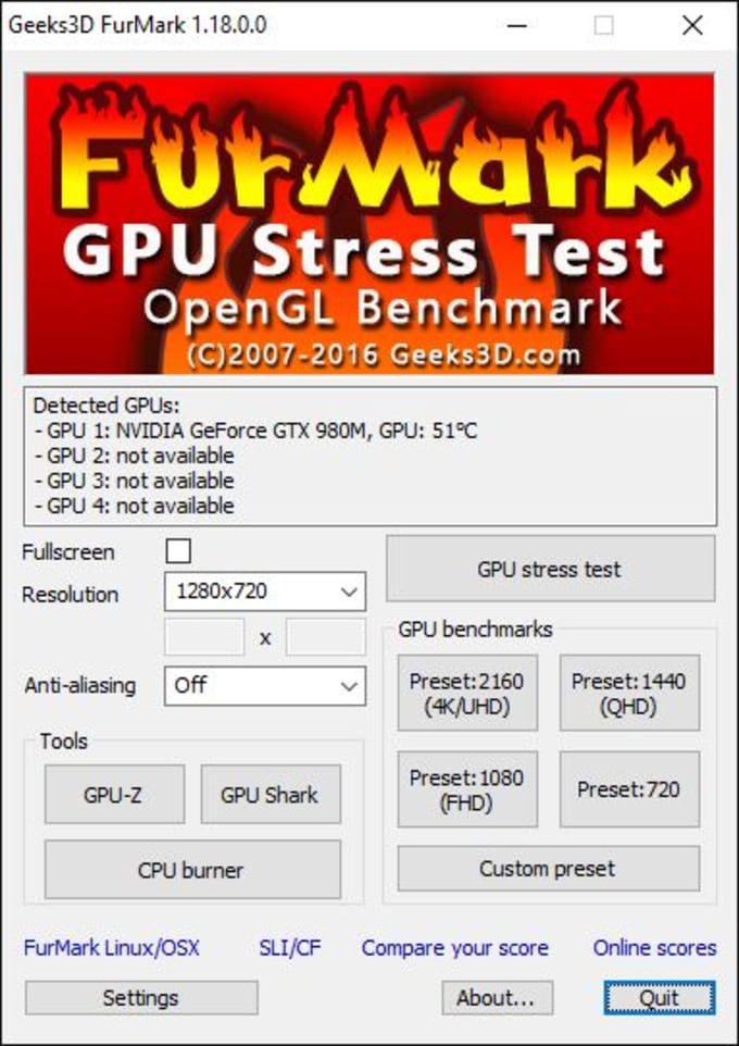 Diktat dommer uophørlige Download Furmark 1.31.0.0 for Windows - Filehippo.com