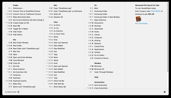 mac cheat sheet how to clip and paste