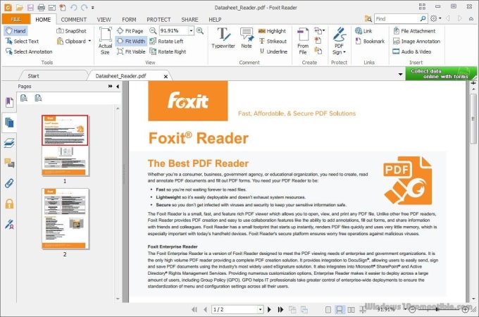 Talje Optøjer Diligence Download Foxit Reader 12.0.2.1028 for Windows - Filehippo.com