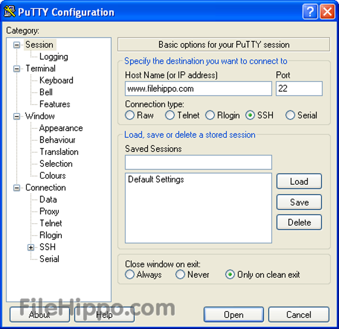 Télécharger PuTTY 0.80 pour Windows - Filehippo.com