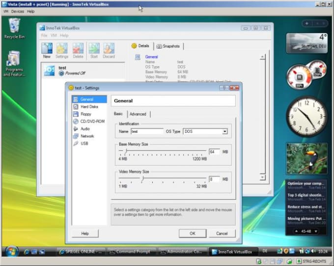 virtualbox manager for windows 7 64 bit