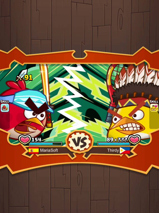 Angry birds fight