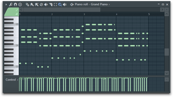 fruity loops piano roll