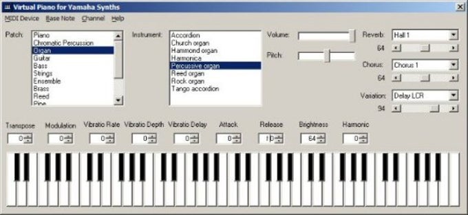 Virtual deals organ keyboard