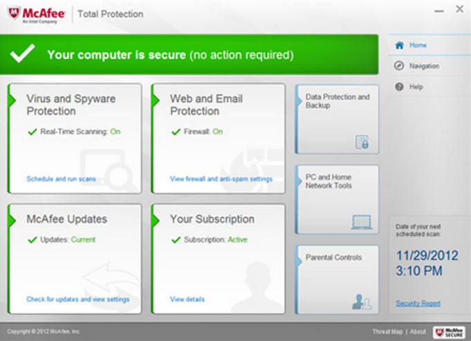 how to install mcafee antivirus in windows 7