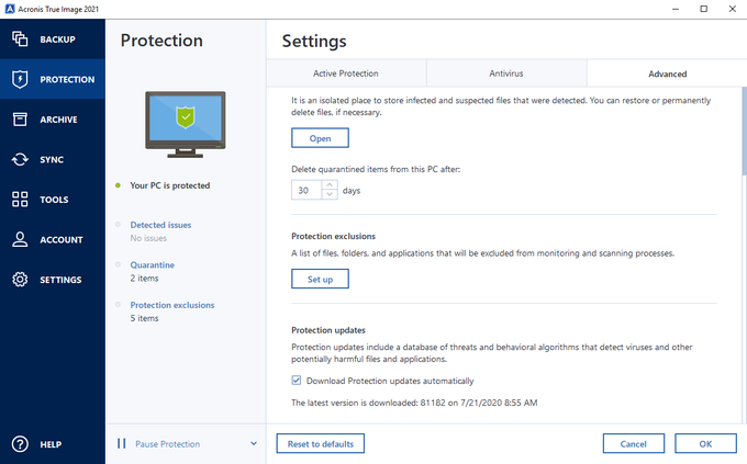 acronis true image 2015 change language