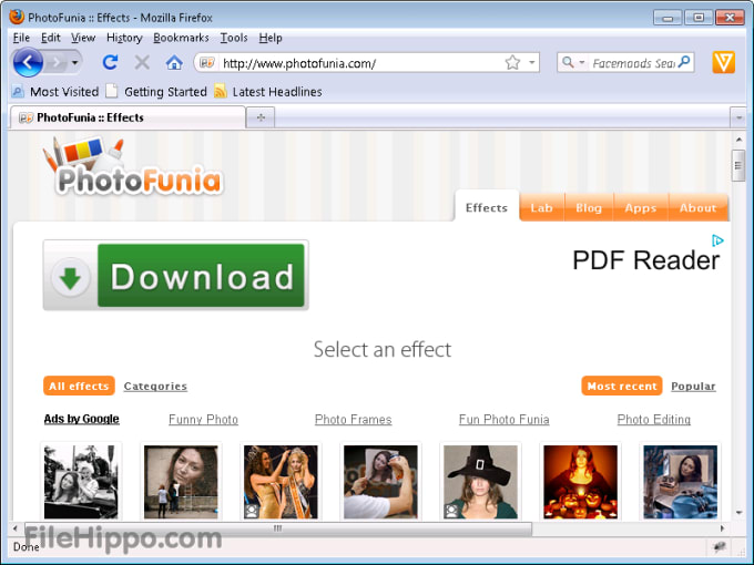 Download PhotoFunia PhotoFunia for Web Apps 