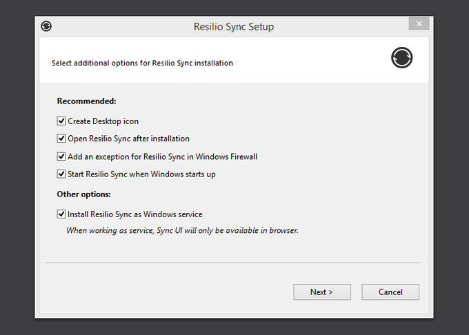 resilio sync please use a current version of firefox