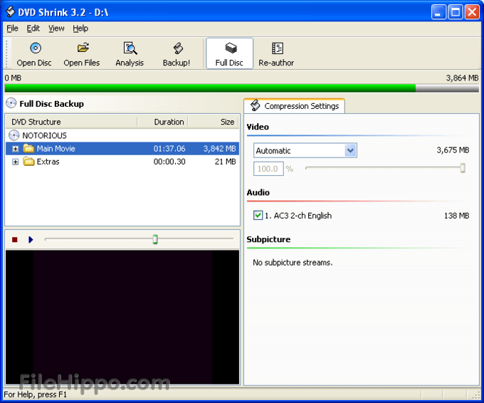 Perpetuo barrera apasionado Descargar DVD Shrink 3.2.0.15.0 para Windows - Filehippo.com