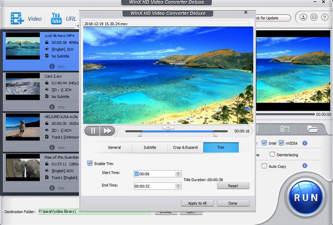 WinX HD Video Converter Deluxe Crack