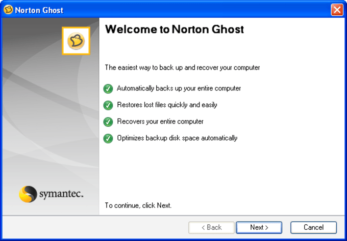 norton ghost 9 update