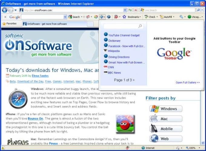 download google toolbar for windows 7 64 bit