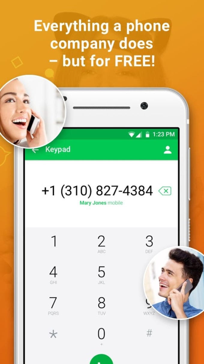 Download Free phone calls, free texting SMS on free number APK