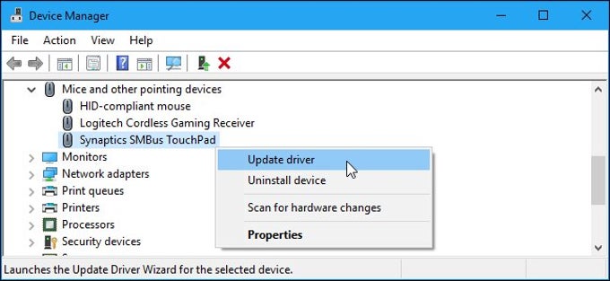 synaptics hid touchpad driver windows 7