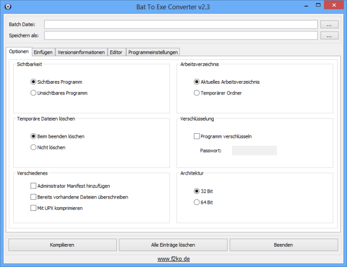 Escepticismo carrera Lluvioso Download Bat To Exe Converter (64 Bit) 3.2 for Windows - Filehippo.com