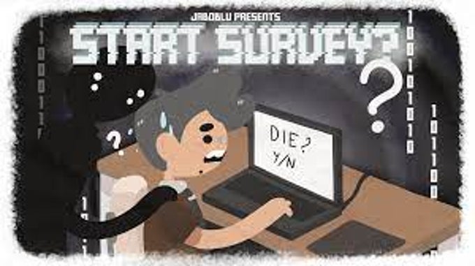 jugando a start the survey o en español ¿comenzar encuesta? en