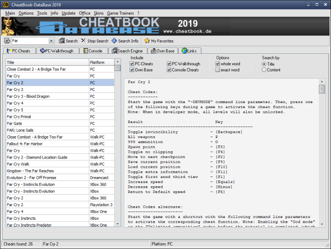 Cheatbook Database - Download - CHIP