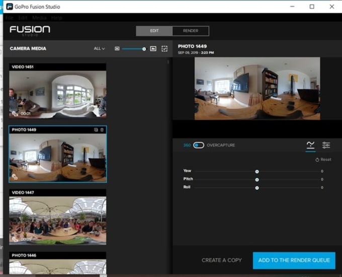 Download GoPro Fusion Studio  for Windows 