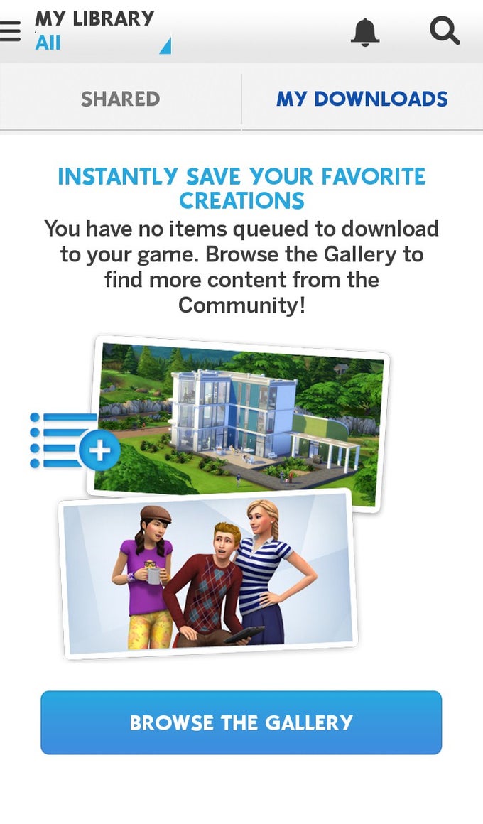 sims 4 gallery download offline