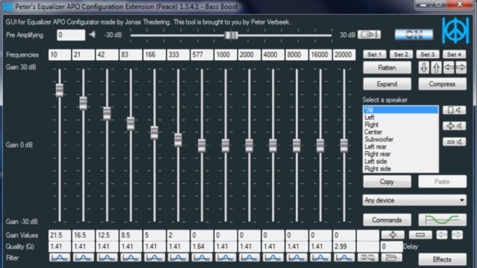 Download Peace Equalizer - User Interface for Equalizer APO 1.0 for -