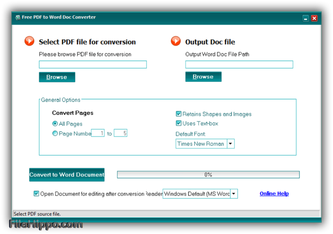 Download Free Pdf To Word Doc Converter 1 1 For Windows Filehippo Com