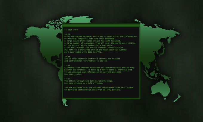 Fake Hacker Simulation Screen