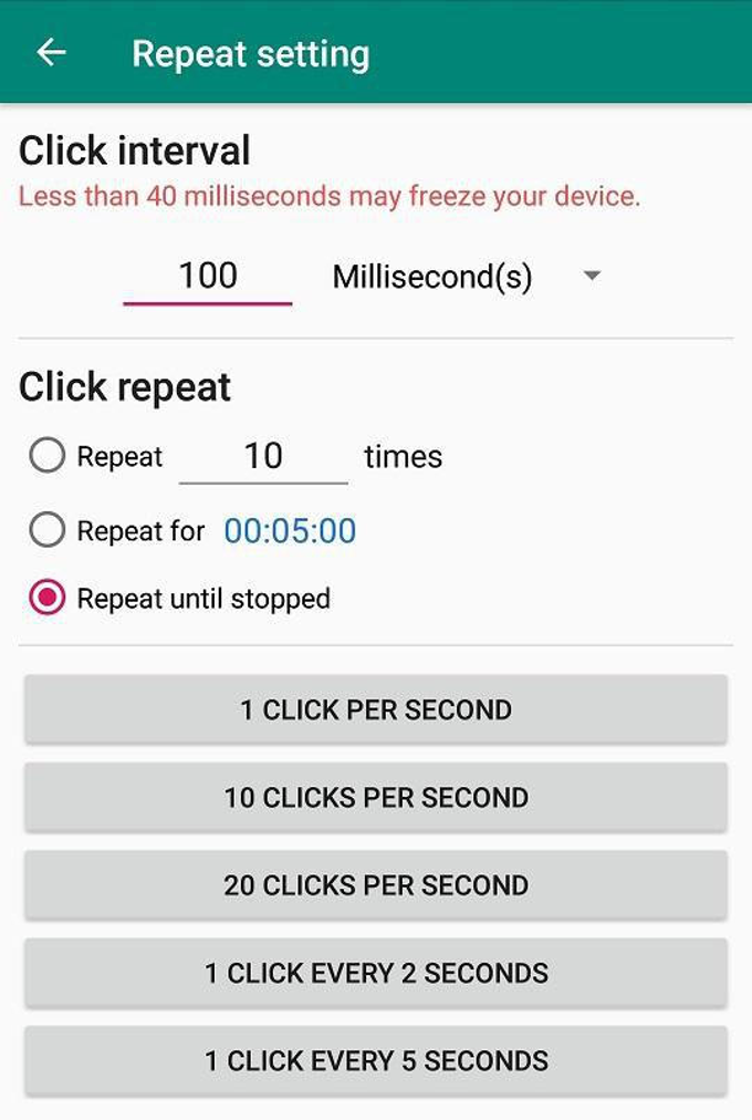 Download GS Auto Clicker - free - latest version