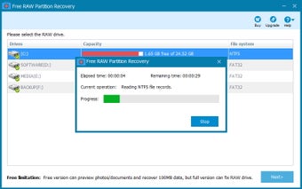 Imagen 2 para Free RAW Partition Recove…
