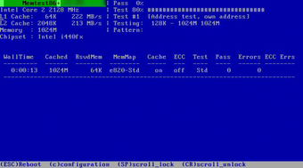Memtest86+ Screen Photos 1