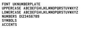 Bild 0 für UK Number Plate