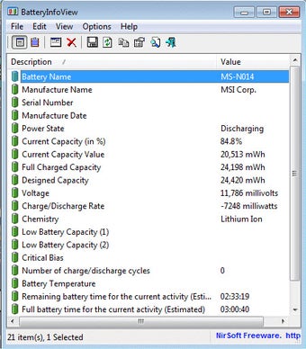 Immagine 0 per BatteryInfoView