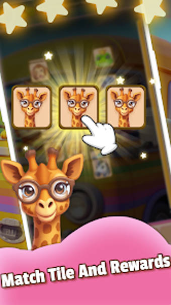 Bild 0 für Cute Zoo Tile: Match 3Rew…