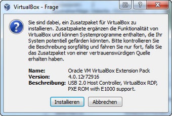 VirtualBox Extension Pack