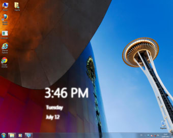 Windows 8 Desktop Clock