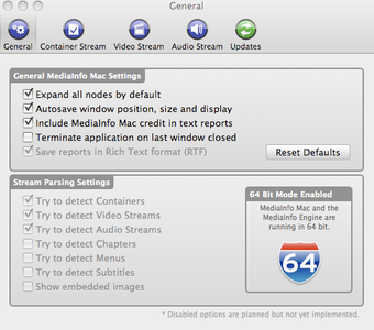 Imagen 1 para MediaInfo Mac