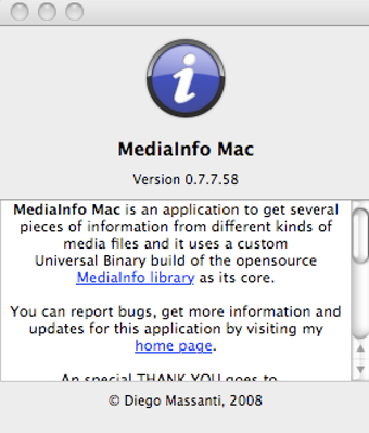 Immagine 5 per MediaInfo Mac