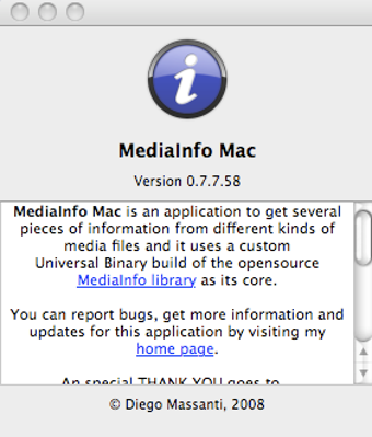 Imagen 4 para MediaInfo Mac