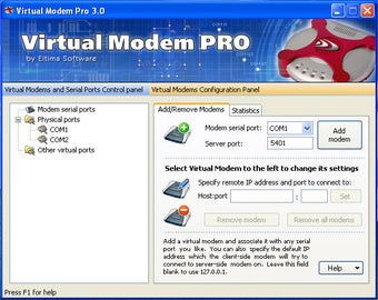 Image 0 for Virtual Modem PRO