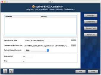 Image 0 pour SysInfo Mac EMLX Converte…