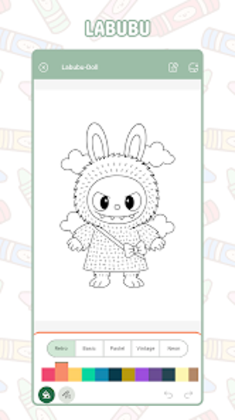 Immagine 0 per Labubu Coloring  Drawing …