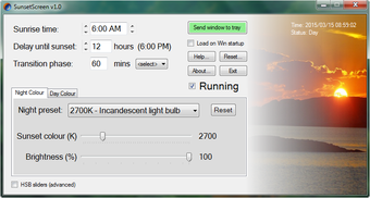 SunsetScreen for Windows