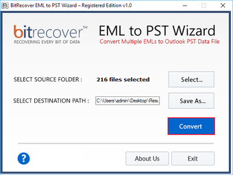Bild 0 für BitRecover EML to PST Wiz…